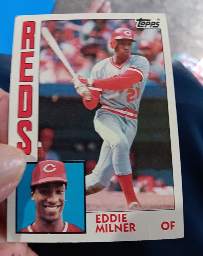 1984 Topps #34 Eddie Milner — front
