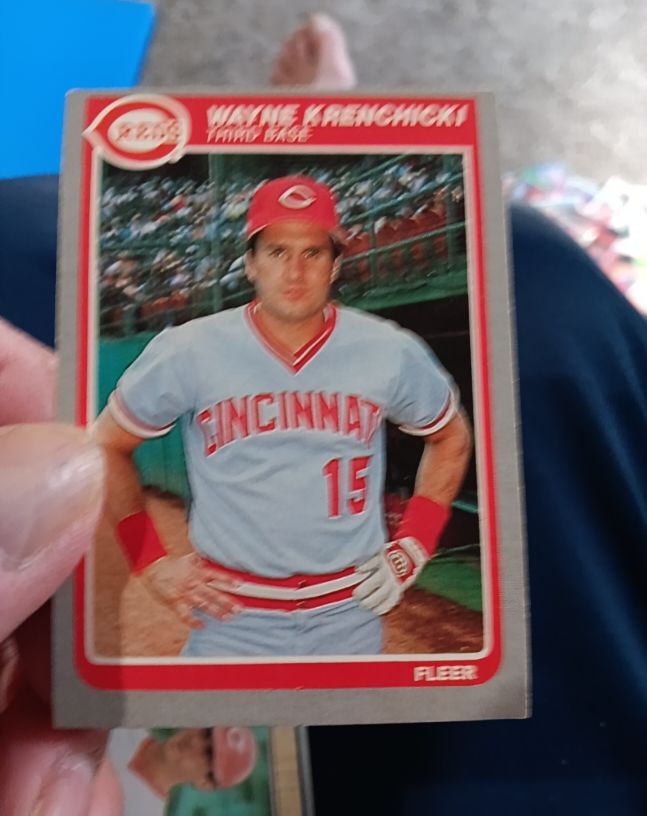 1985 Fleer # Wayne Krenchicki — front