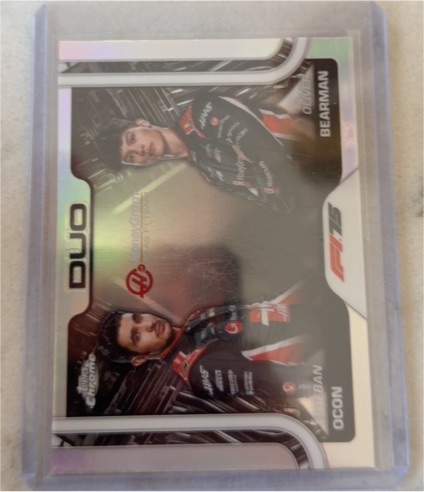 2025 Topps Chrome Formula 1 #170 Esteban Ocon & Oliver Bearman Duo — front