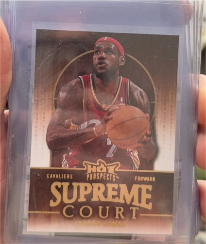 2008-09 Fleer Hot Prospects Supreme Court #SC-4 LeBron James — front