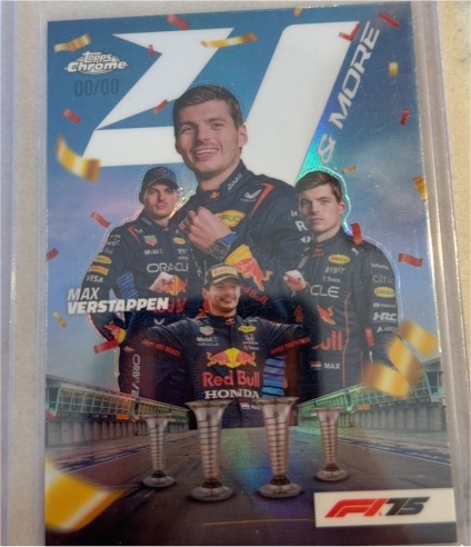 2025 Topps Chrome F1 #4N-1 Max Verstappen 4 & More — front