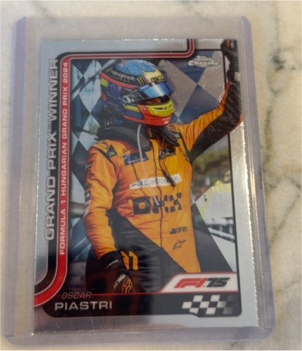 2025 Topps Chrome Formula 1 #105 Oscar Piastri Grand Prix Winner — front