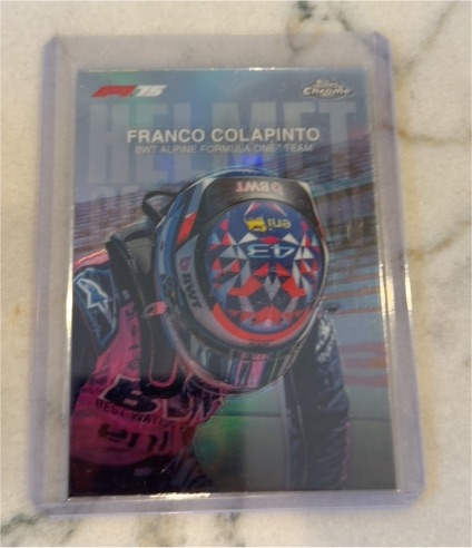 2025 Topps Chrome F1 Franco Colapinto Helmet Collection #HC-9 — front