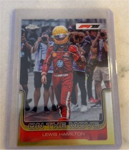 2025 Topps Chrome F1 #191 Lewis Hamilton On The Move — front