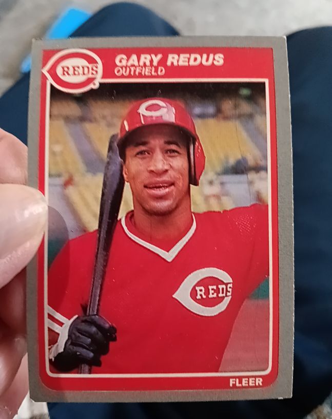 1985 Fleer #549 Gary Redus — front