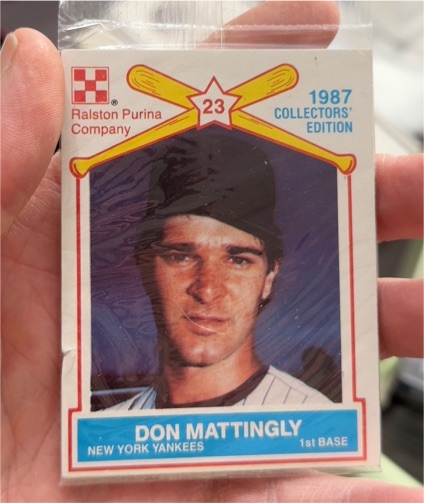 1987 Ralston Purina Company #23 Don Mattingly — front