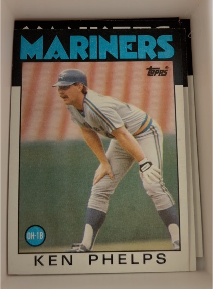1986 Topps #34 Ken Phelps — front