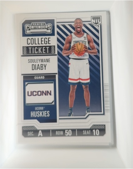 2024-25 Panini NIL Contenders College Ticket #26 Souleymane Diaby — front