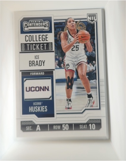 2024-25 Panini Contenders College Ticket #10 Ice Brady — front