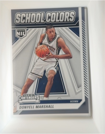 2024-25 Panini Contenders NIL #6 Donyell Marshall School Colors — front