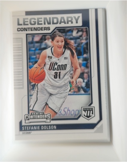 2024-25 Panini Contenders UCONN NIL #48 Stefanie Dolson Legendary Contenders — front