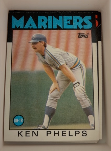 1986 Topps #34 Ken Phelps — front