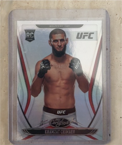 2021 Panini Chronicles Certified UFC #132 Khamzat Chimaev — front