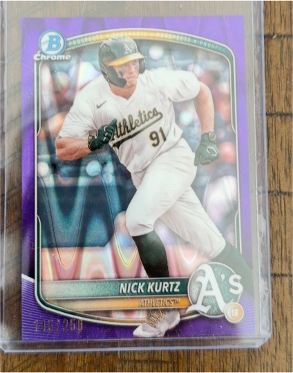 2025 Bowman Chrome Prospects #BCP-114 Nick Kurtz — front