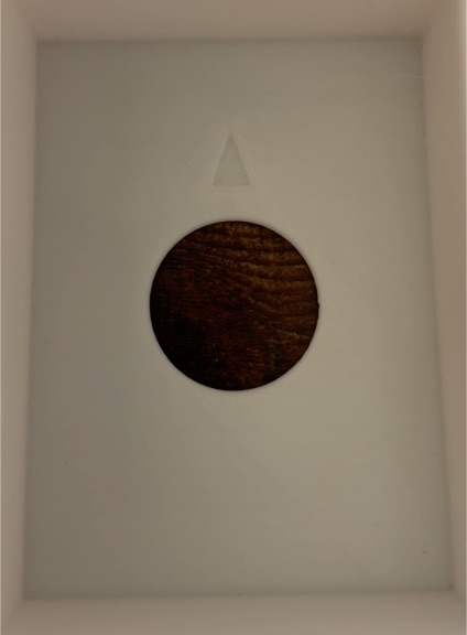 Round Wooden Insert — front