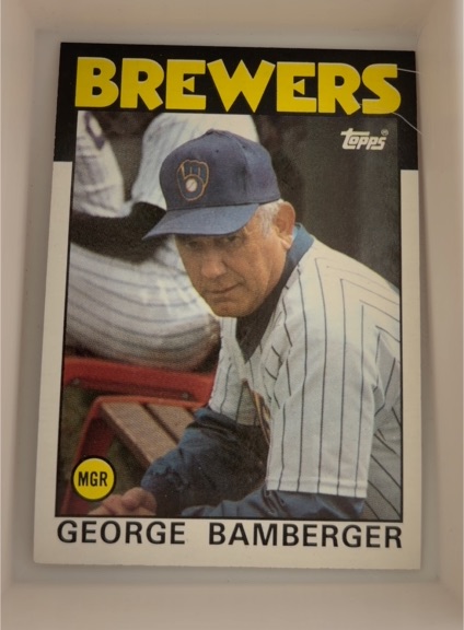 1986 Topps #21 George Bamberger — front
