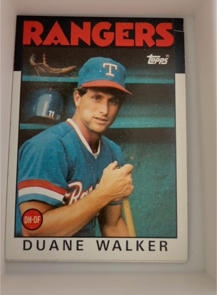 1986 Topps #22 Duane Walker — front