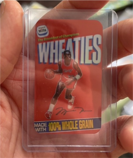 1990 Michael Jordan Wheaties Mini Cereal Box — front