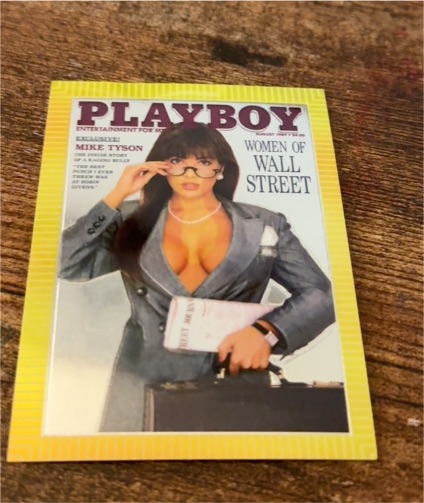1995 Playboy Chromium Cover Card #82 Women of Wall Street August 1989 — front