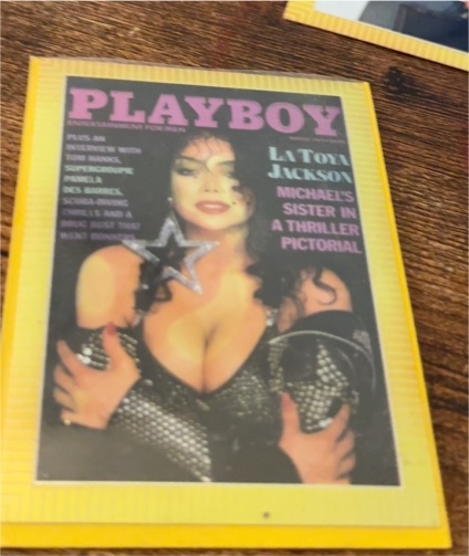 1995 Playboy Chromium Cover Cards #81 La Toya Jackson — front
