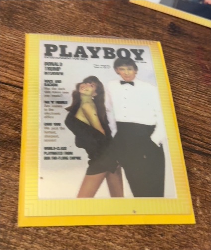 1995 Playboy Chromium Cover Cards #85 Donald Trump — front