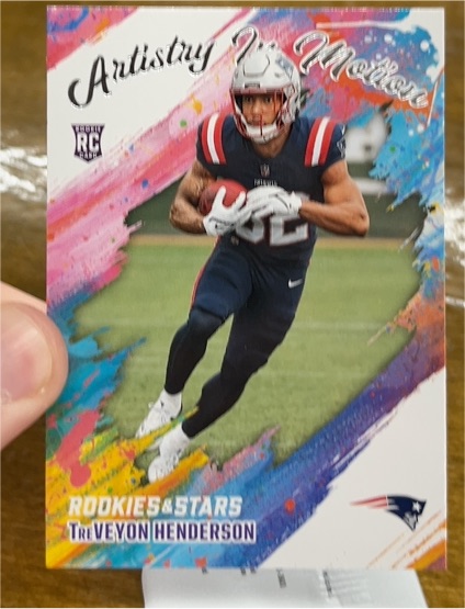 2025 Panini Rookies & Stars #14 TreVeyon Henderson Artistry in Motion Rookie — front