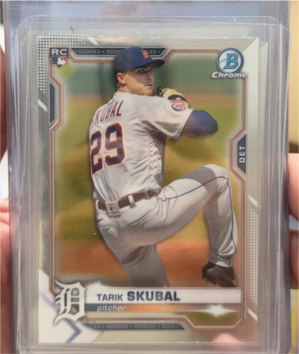 2021 Bowman Chrome #28 Tarik Skubal — front