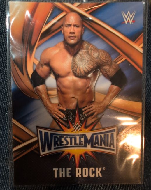 2017 Topps WWE Road to Wrestlemania #WMR-4 The Rock — front