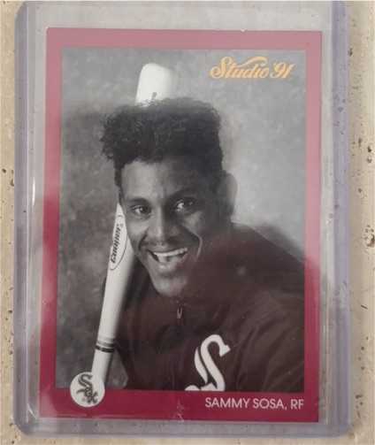 1991 Leaf Studio #38 Sammy Sosa — front