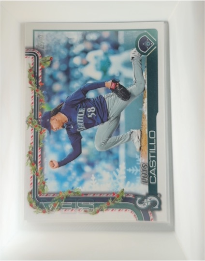 2025 Topps Holiday #H152 Luis Castillo — front