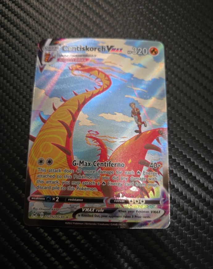 2022 Pokemon SWSH #TG15/TG30 Centiskorch VMAX Lost Origin — front