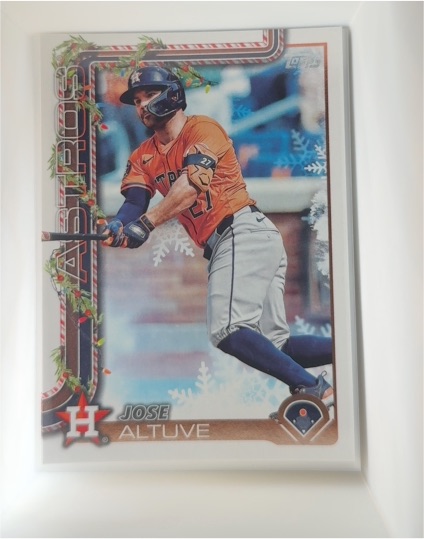 2025 Topps Holiday #H163 Jose Altuve — front