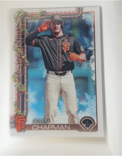 2025 Topps Holiday #H177 Matt Chapman — front