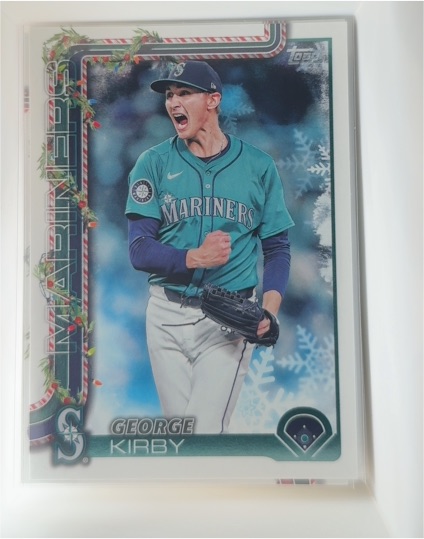 2025 Topps Holiday #H5 George Kirby — front