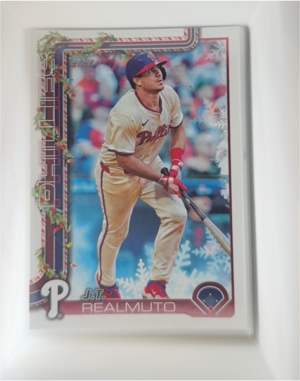 2025 Topps Holiday #H33 J.T. Realmuto — front