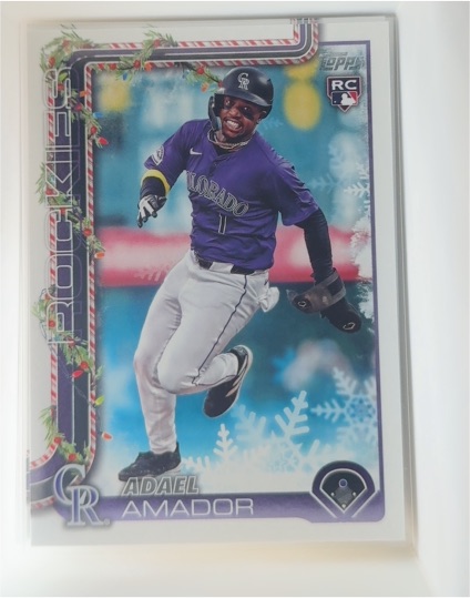 2025 Topps Holiday #H42 Adael Amador — front