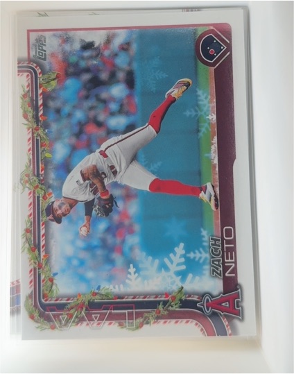 2025 Topps Holiday #H149 Zach Neto — front