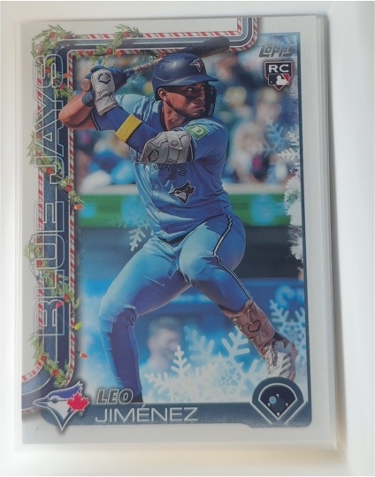 2025 Topps Holiday #H57 Leo Jimenez — front