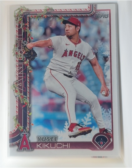 2025 Topps Holiday #H59 Yusei Kikuchi — front