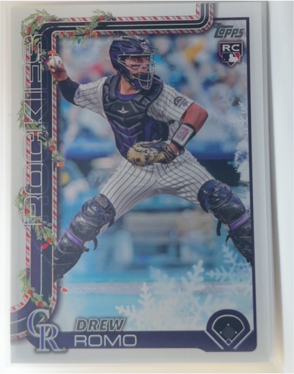 2025 Topps Holiday #H114 Drew Romo — front
