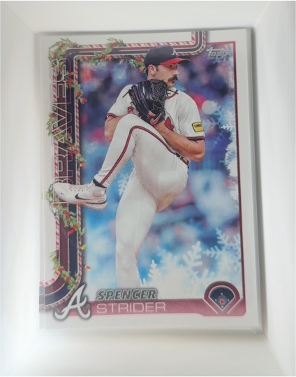 2025 Topps Holiday #H75 Spencer Strider — front