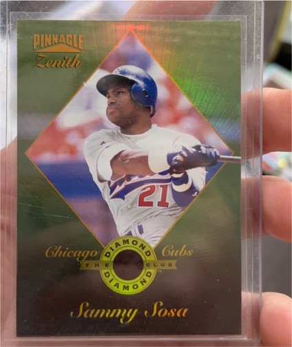 1996 Pinnacle Zenith Diamond Club #12 Sammy Sosa — front