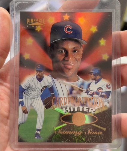 1997 Pinnacle Cardfrontation #8 Sammy Sosa — front