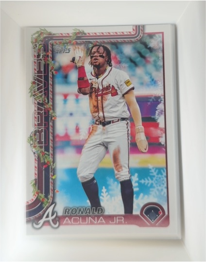 2025 Topps Holiday #H62 Ronald Acuna Jr. — front