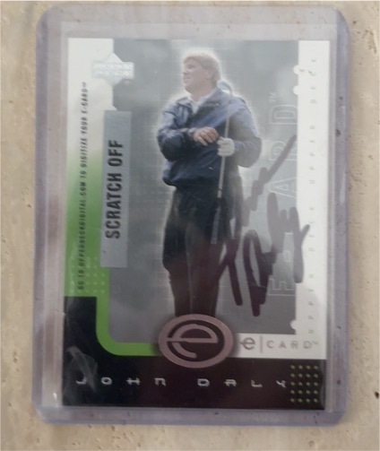2001 Upper Deck E-Card #E-JD John Daly — front