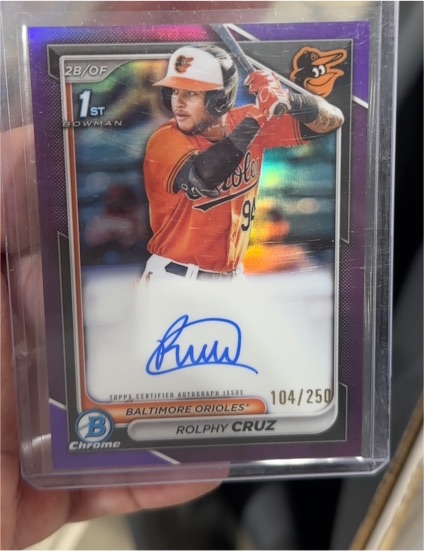 2024 Bowman Chrome #CPA-RC Rolphy Cruz — front