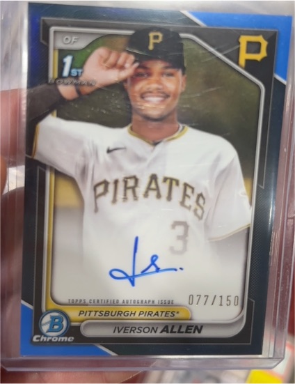 2024 Bowman Chrome Prospect Autographs #CPA-IA Iverson Allen — front