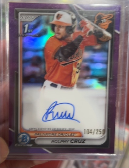 2024 Bowman Chrome #CPA-RC Rolphy Cruz — front
