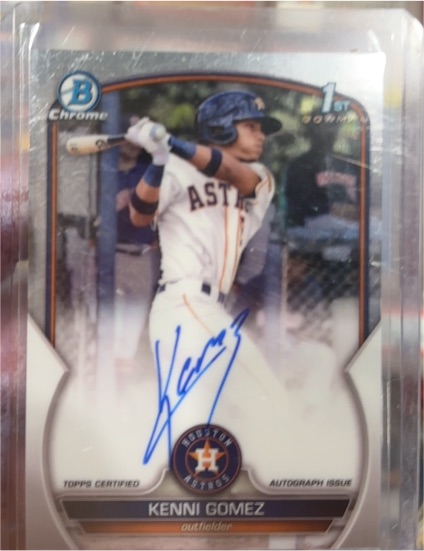 2023 Bowman Chrome Prospect Autographs #CPA-KG Kenni Gomez — front