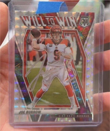 2021 Panini Mosaic #WW-8 Joe Burrow Will To Win — front